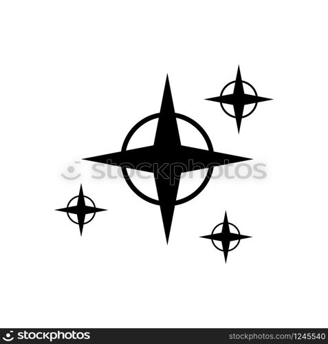 sparkle - north star icon vector design template