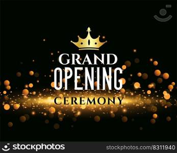 sparkling grand opening ceremony template design