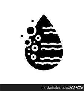 sparkling water glyph icon vector. sparkling water sign. isolated contour symbol black illustration. sparkling water glyph icon vector illustration