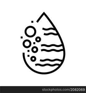sparkling water line icon vector. sparkling water sign. isolated contour symbol black illustration. sparkling water line icon vector illustration