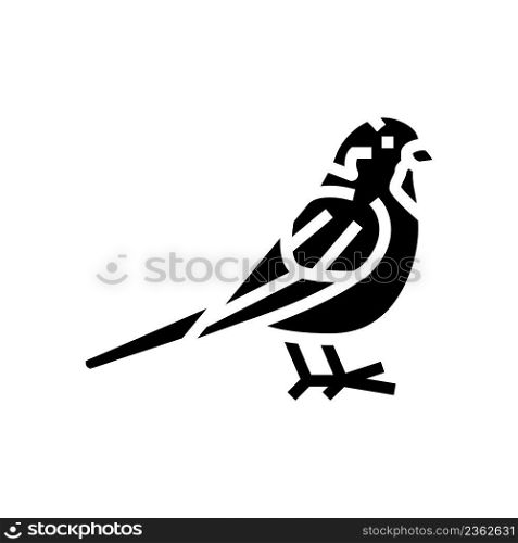 sparrow bird glyph icon vector. sparrow bird sign. isolated contour symbol black illustration. sparrow bird glyph icon vector illustration