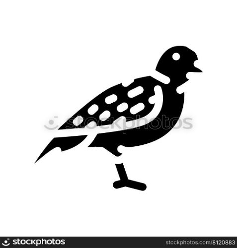 sparrow bird glyph icon vector. sparrow bird sign. isolated contour symbol black illustration. sparrow bird glyph icon vector illustration