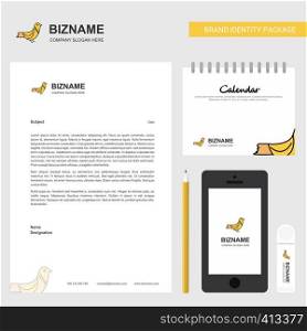 Sparrow Business Letterhead, Calendar 2019 and Mobile app design vector template