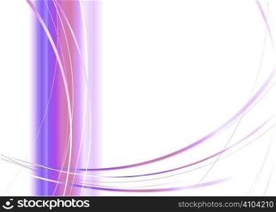 Sparse abstract modern image with flowing lines and copyspace