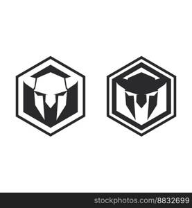 spartan and gladiator logo icon designs vector