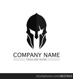 spartan and gladiator logo icon designs vector