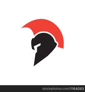 Spartan helmet graphic design template vector isolated