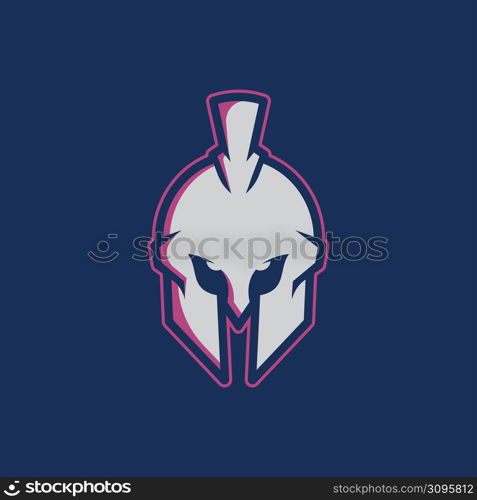 Spartan Helmet Logo design vector. Spartan Logo template