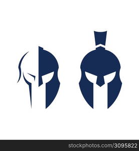 Spartan Helmet Logo design vector. Spartan Logo template