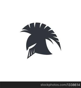 Spartan helmet vector icon illustration