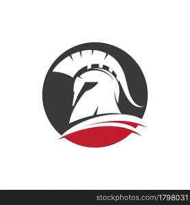 Spartan helmet vector icon illustration design