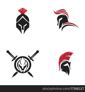 Spartan helmet vector icon illustration design