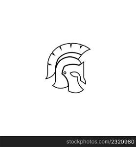 Spartan helmet vector icon ,illustration design template.