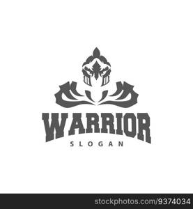 Spartan Logo, Vector Silhouette Warrior Knight Soldier Greek, Simple Minimalist Elegant Product Brand Design