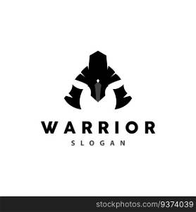 Spartan Logo, Vector Silhouette Warrior Knight Soldier Greek, Simple Minimalist Elegant Product Brand Design