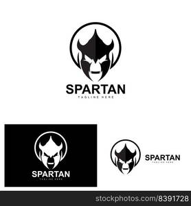 Spartan Logo, War Helmet Suit Vector, Barbarian Armor Icon, Viking, Gym ...