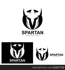 Spartan Logo, War Helmet Suit Vector, Barbarian Armor Icon, Viking, Gym ...