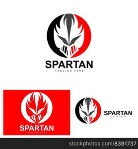 Spartan Logo, War Helmet Suit Vector, Barbarian Armor Icon, Viking, Gym ...