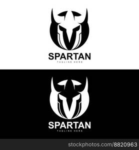 Spartan Logo, War Helmet Suit Vector, Barbarian Armor Icon, Viking, Gym ...