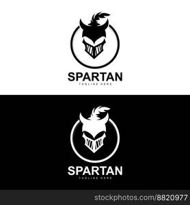 Spartan Logo, War Helmet Suit Vector, Barbarian Armor Icon, Viking, Gym ...