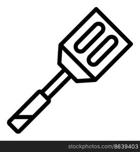 Spatula equipment icon outline vector. Cooking bbq. Cutlery spoon. Spatula equipment icon outline vector. Cooking bbq