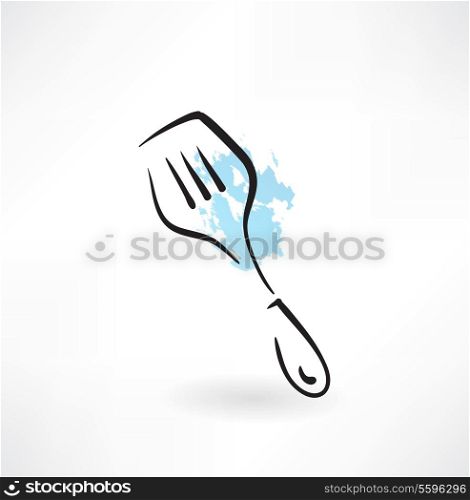 spatula grunge icon