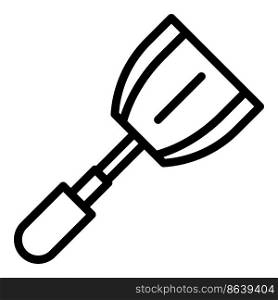 Spatula tool icon outline vector. Cooking bbq. Spoon cutlery. Spatula tool icon outline vector. Cooking bbq