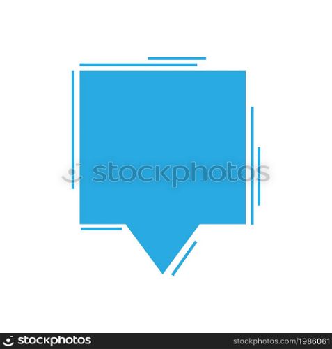 Speak balloon box vector chatting design. Doodle symbol. Message cartoon of outline sign bubble box, style text, illustration thinking