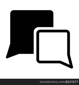 Speak icon. Dialog, chat speech bubble. Vector illustration. Stock image. EPS 10.
