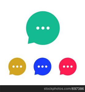 Speak icons. Chat speech bubbles collection. Flat design. Eps10. Speak icons. Chat speech bubbles collection. Flat design