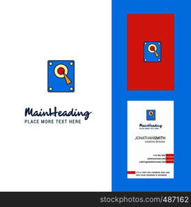 Speaker Creative Logo and business card. vertical Design Vector