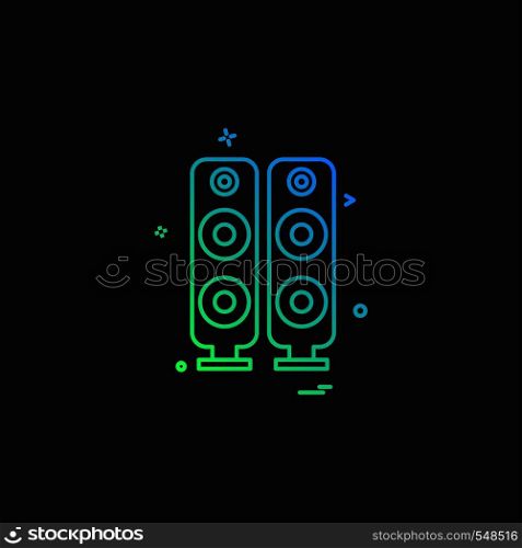 Speaker icon design vector