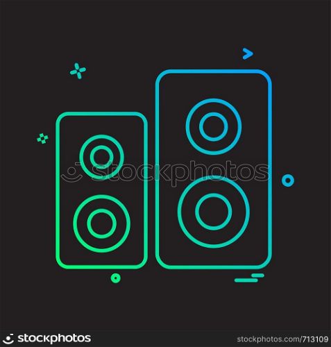Speaker icon design vector