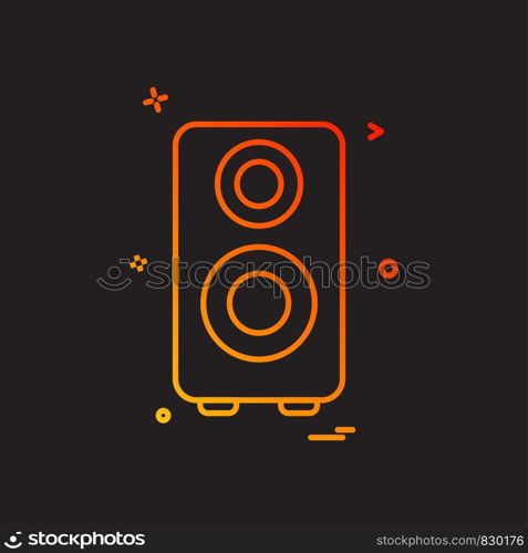 Speaker icon design vector