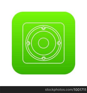 Speaker icon green vector isolated on white background. Speaker icon green vector