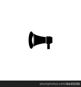 Speaker icon. Loudspeaker sign. Loud announce. Shout in megaphone. Bullhorn alert. Noise speaker. Speak news announcement. Loud sound horn. Notify icon isolated on white background. Voice. Vector