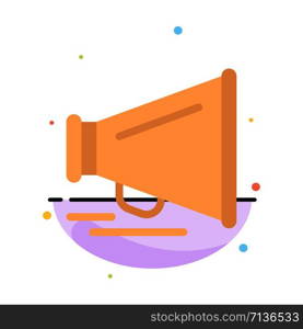 Speaker, Laud, Motivation Abstract Flat Color Icon Template