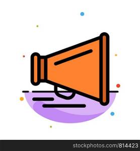 Speaker, Laud, Motivation Abstract Flat Color Icon Template