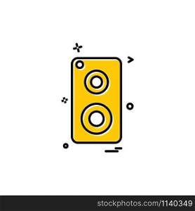 speaker music icon vector design