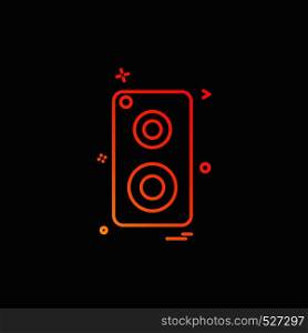 speaker music icon vector design