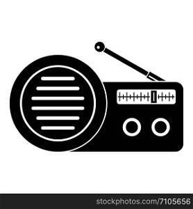 Speaker radio icon. Simple illustration of speaker radio vector icon for web design isolated on white background. Speaker radio icon, simple style