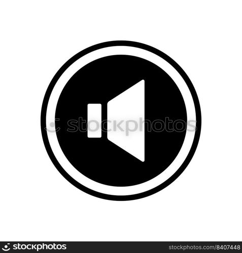 Speaker Sound Icon Vector Design Template.