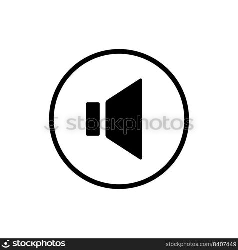 Speaker Sound Icon Vector Design Template.