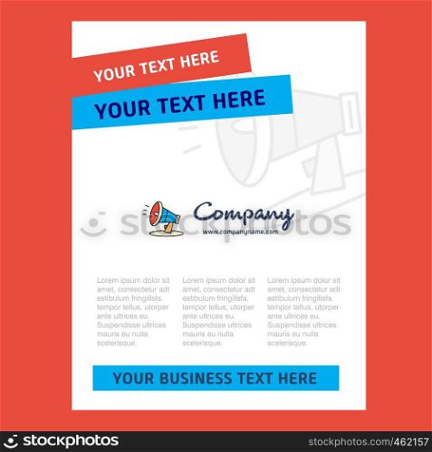 Speaker Title Page Design for Company profile ,annual report, presentations, leaflet, Brochure Vector Background