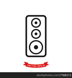 speaker vector icon, audio speaker icon