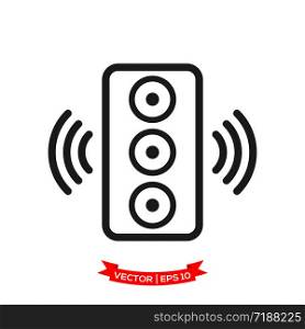 speaker vector icon, audio speaker icon