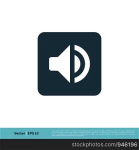 Speaker Volume Icon Vector Logo Template Illustration Design. Vector EPS 10.