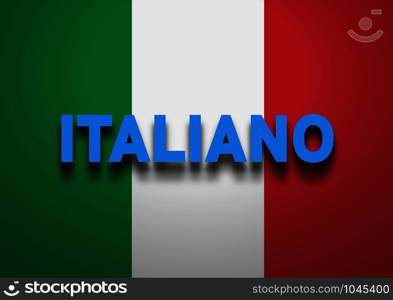 Speaking Italian background