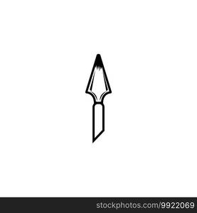 Spear icon illustration isolated on white background sign symbol. Spear vector logo. Modern vector pictogram for web graphics