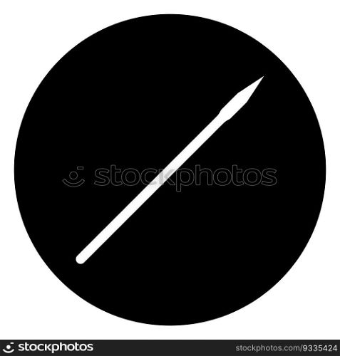 spear icon vector template illustration logo design